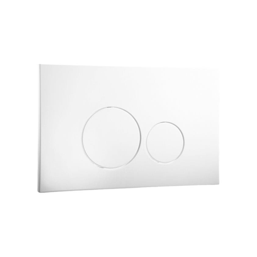 Product Cut out image of the Abacus Iso 2 White Flush Plate